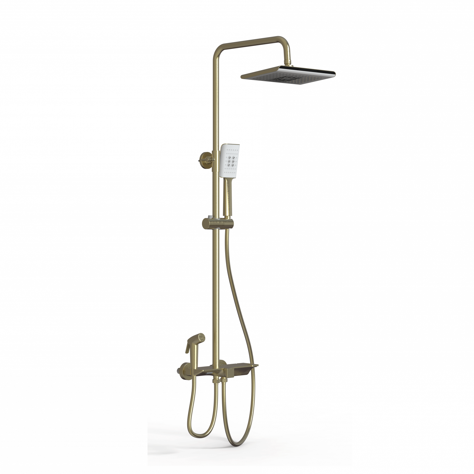Душевая система с термостатом WONZON & WOGHAND, Брашированное золото WW-B3310-BG