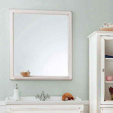 Зеркало Caprigo Альбион 80/100 BIANCO Light Vintage