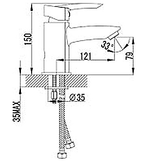 Смеситель Lemark Mars LM3506C для раковины