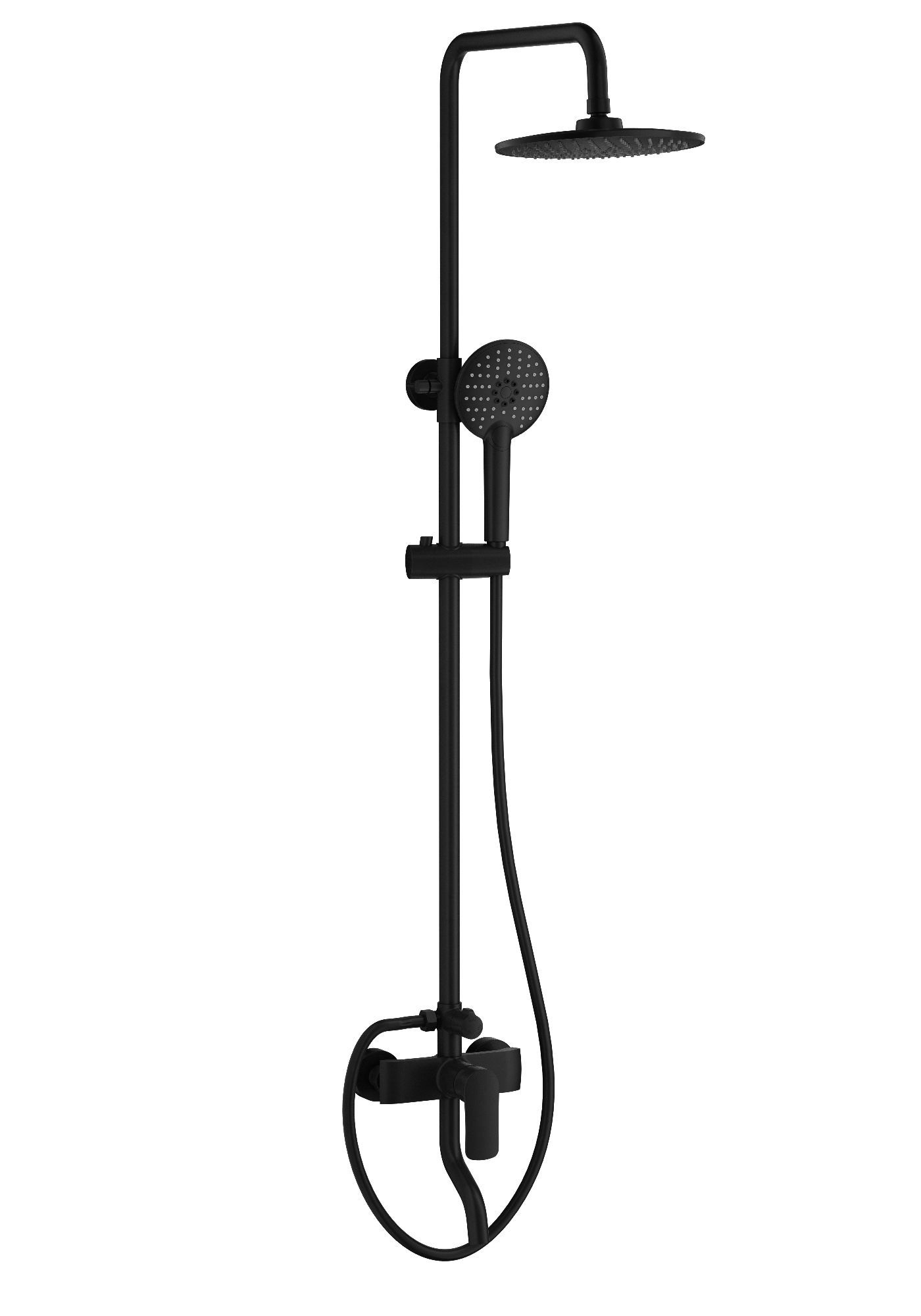 Душевая система WONZON & WOGHAND Line, Черный матовый WW-AE3354-MB