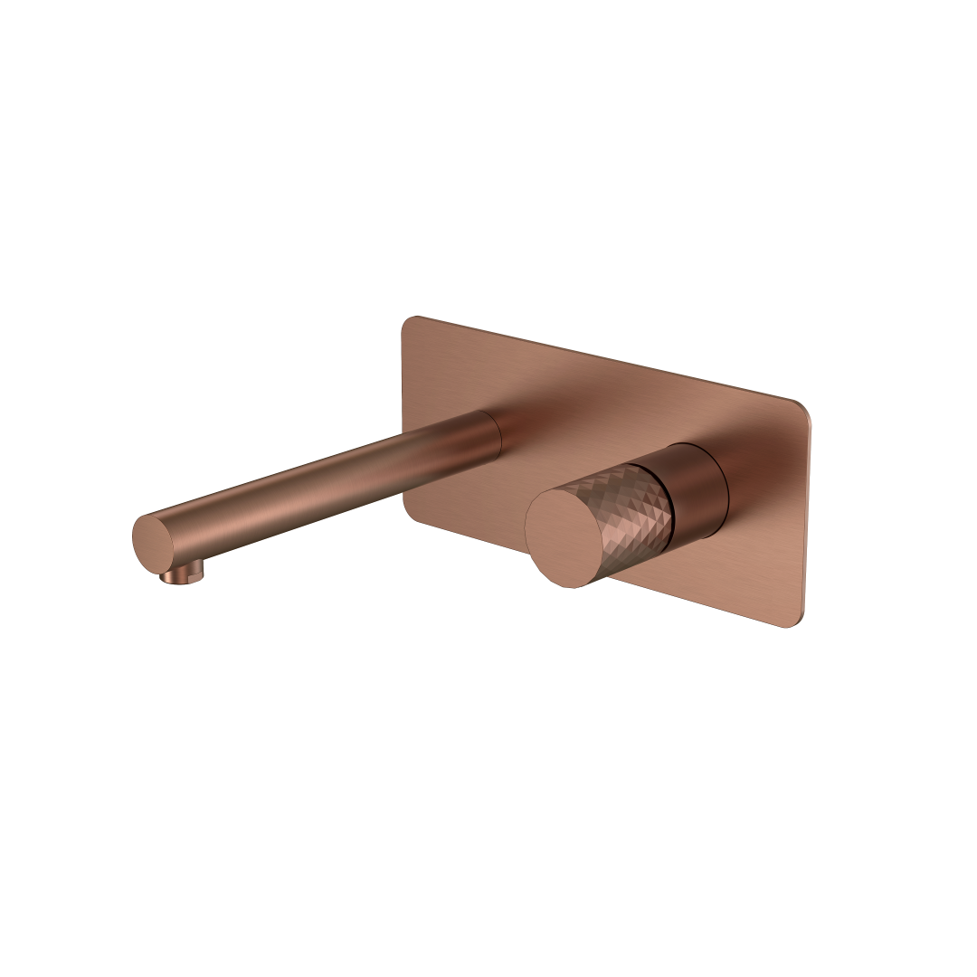 Смеситель Boheme STICK из стены BRUSHED BRONZE ручка DIAMOND 125-BRB