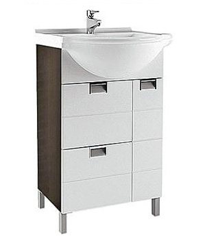 Тумба с раковиной Aquanet Сити 60 венге