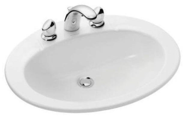 Раковина Jacob Delafon Ovale E1273 встраиваемая