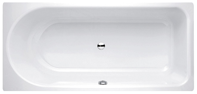 Стальная ванна Bette Ocean 8855 PLUS AR перелив спереди