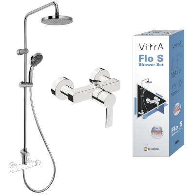 Сет с душевой стойкой Vitra System Rain и Flo S A49234EXP