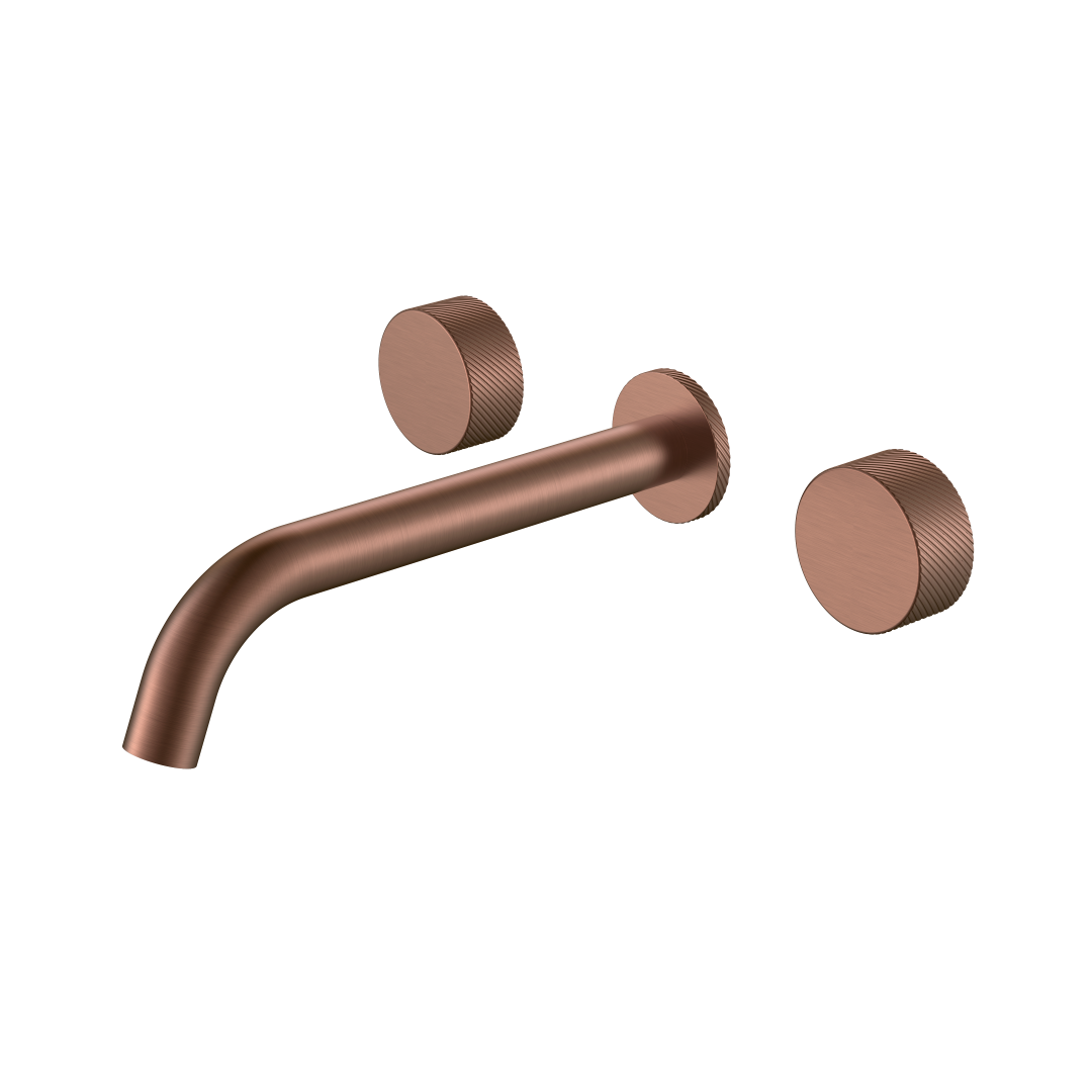 Смеситель из стены Boheme STICK SPIRALE на 3 отв. BRUSHED BRONZE 152-2-BRB.4