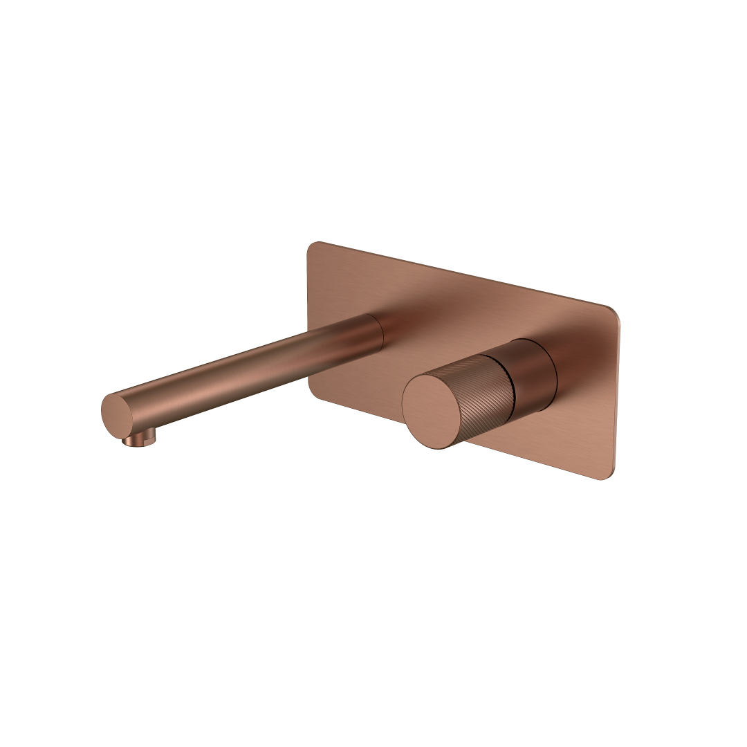 Смеситель Boheme STICK из стены BRUSHED BRONZE ручка SPIRALE 125-BRB.4
