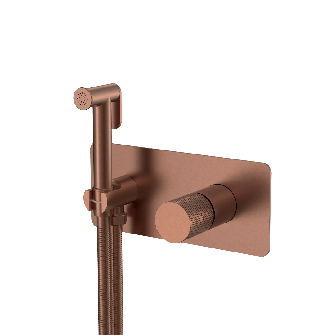 Смеситель гигиенический Boheme STICK BRUSHED BRONZE ручка TOUCH 127-BRB.2