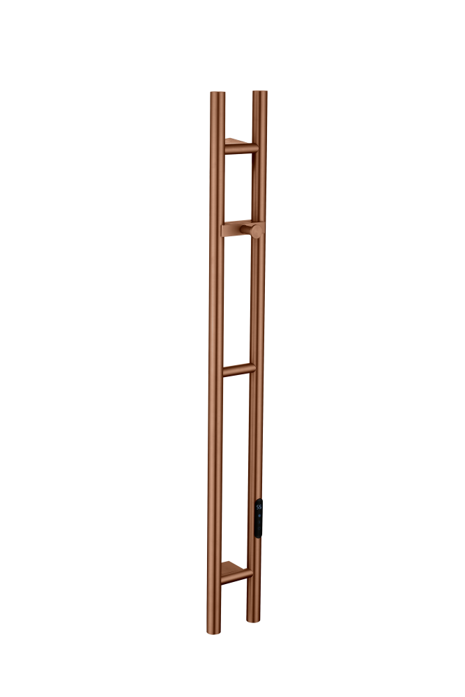 Полотенцесушитель электрический 2-трубы круглый Boheme BRUSHED BRONZE 729-BRB