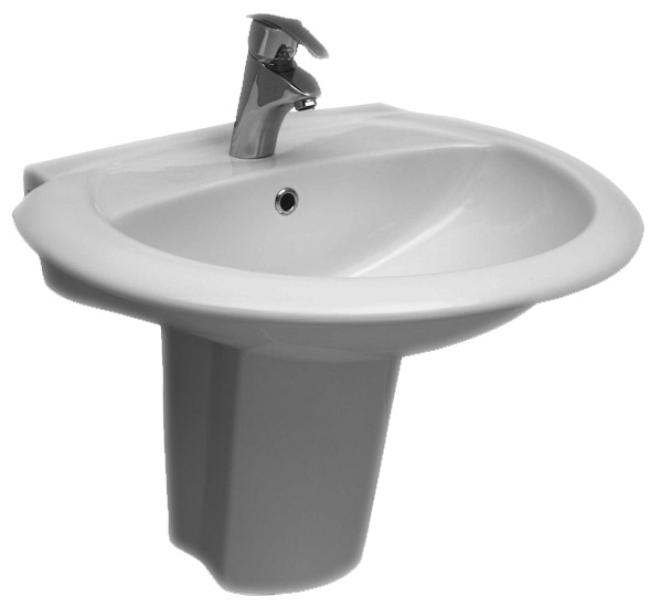 Раковина Serel Orchidee 6842 с полупьедесталом