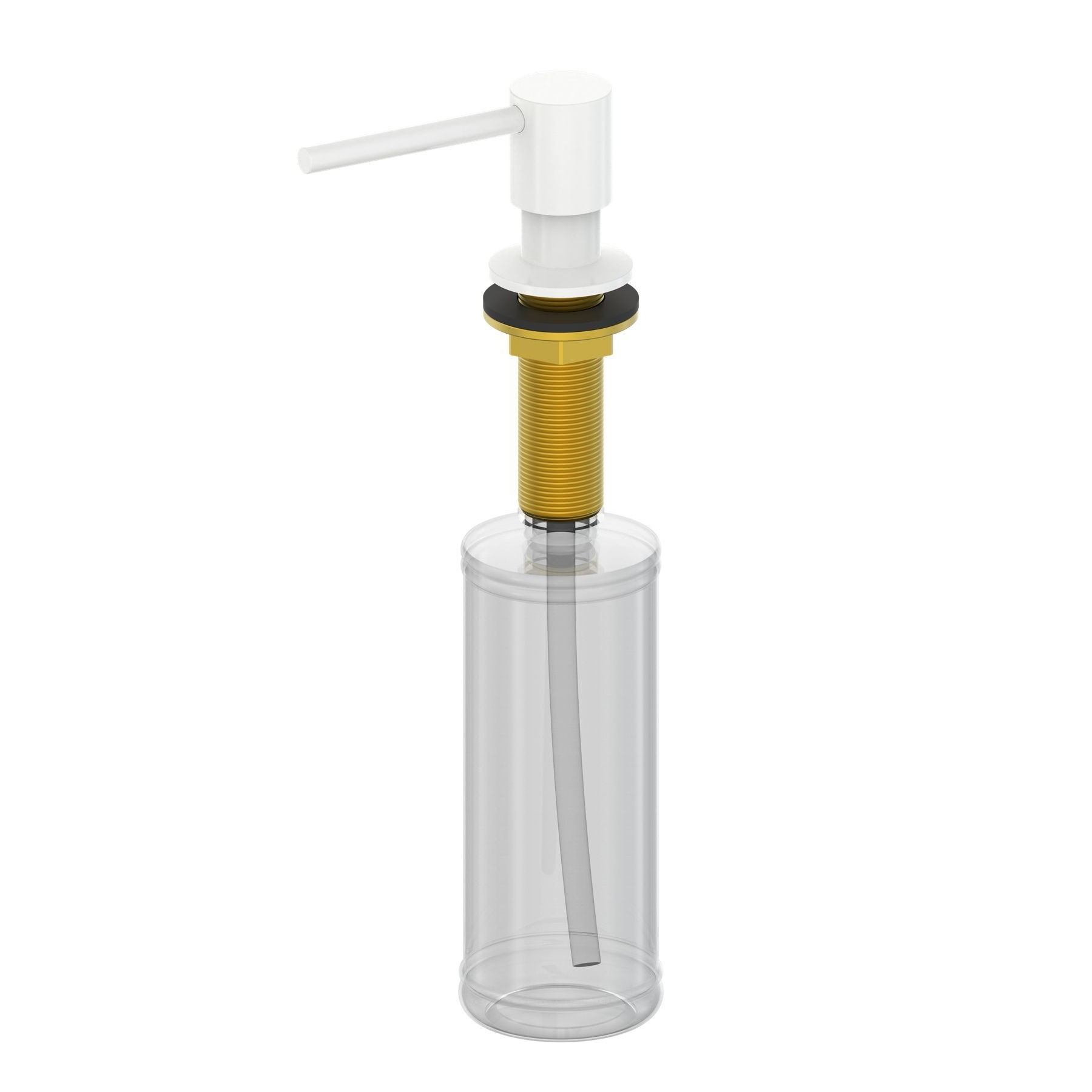 Дозатор мыла WONZON & WOGHAND, Белый глянцевый WW-88SD02-MW