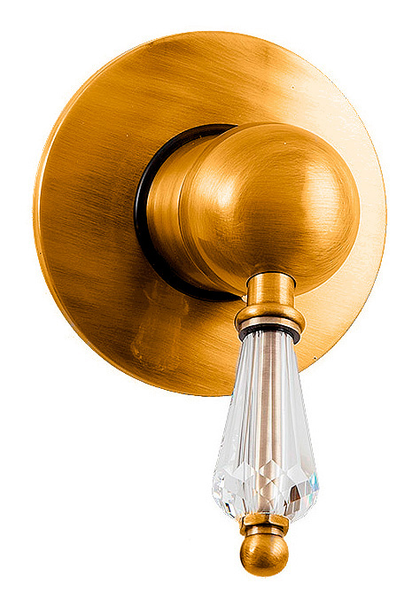 Смеситель Caprigo Adria Swarovski 01-050-oro для душа