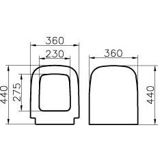 Крышка-сиденье VitrA S20 с микролифтом 77-003-009