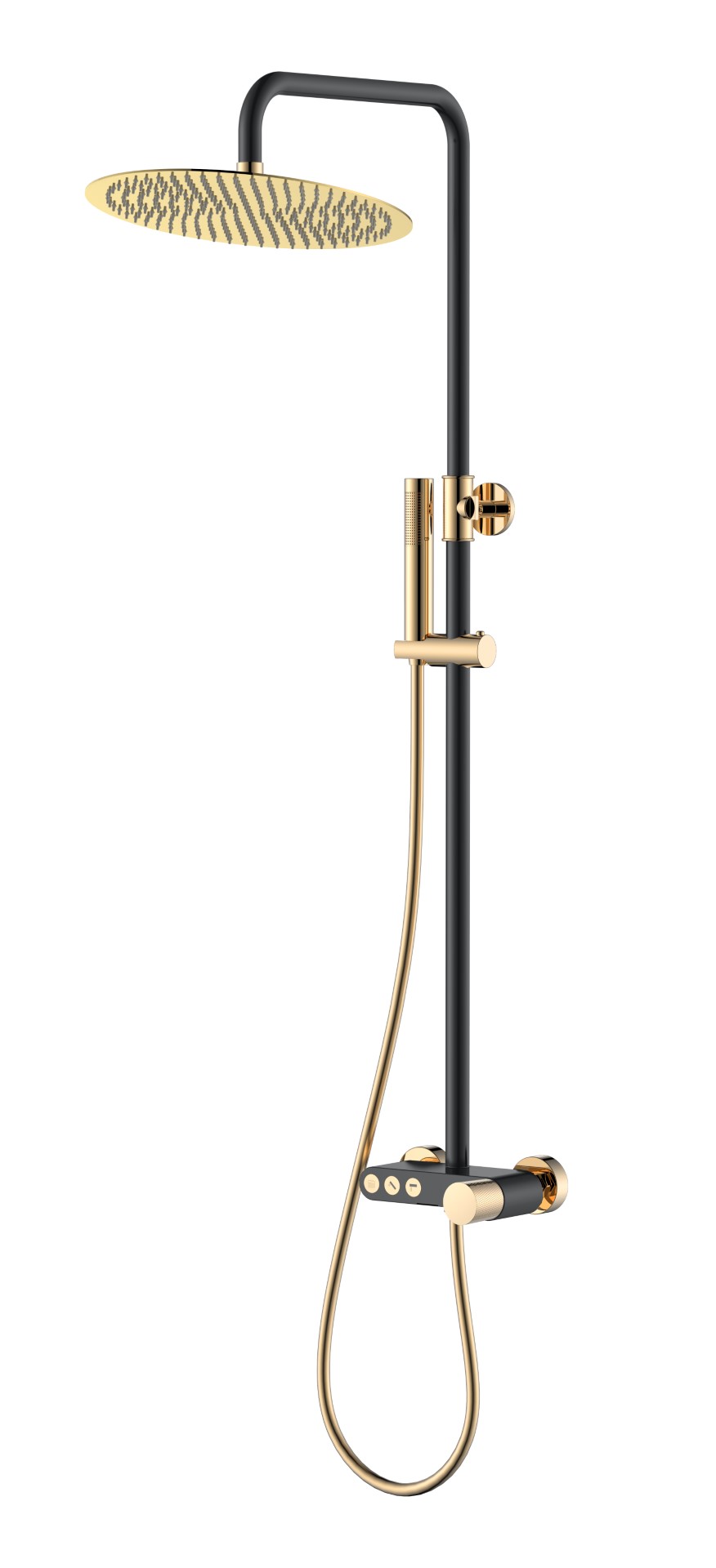 Стойка для душа Boheme STICK BLACK TOUCH Gold 128-BG.2