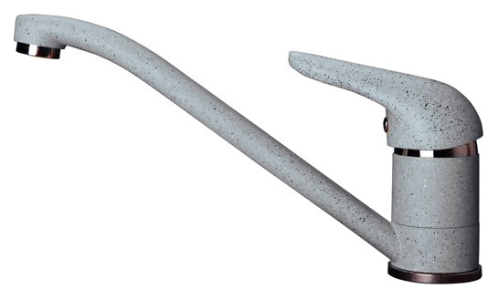 Смеситель GranFest 2124 Base для кухонной мойки серый