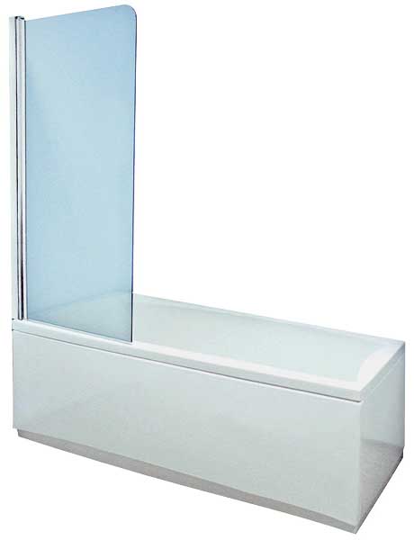 Шторка на ванну Aquanet AQ1 Cariba (L) узорчатое стекло