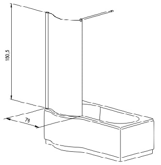 Шторка на ванну Riho Nautic Dorado