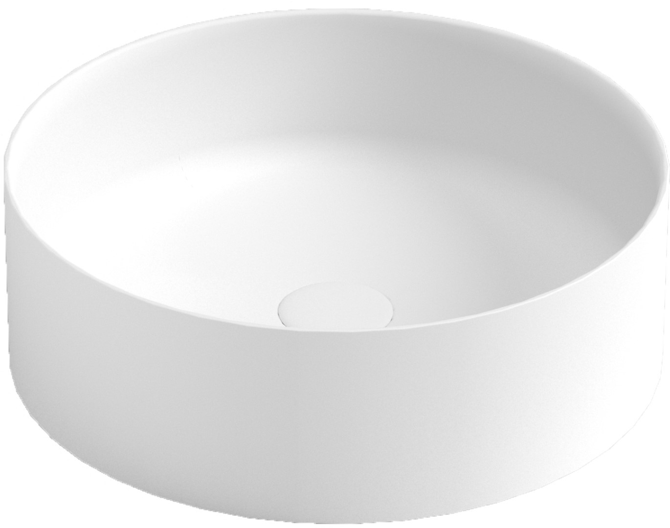 Раковина Boheme LV204 Corian Matt White 40*13см 819-MW