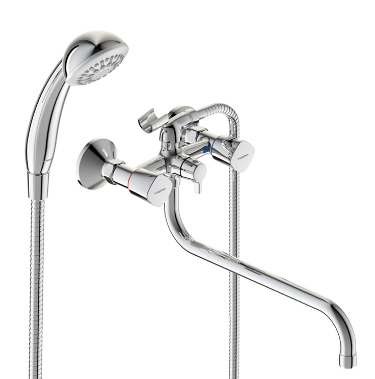 Смеситель Vidima Quadro BA346AA для ванны с душем