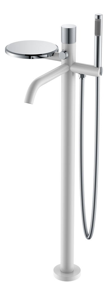 Смеситель Boheme STICK напольный WHITE TOUCH CHROME 129-WCR.2