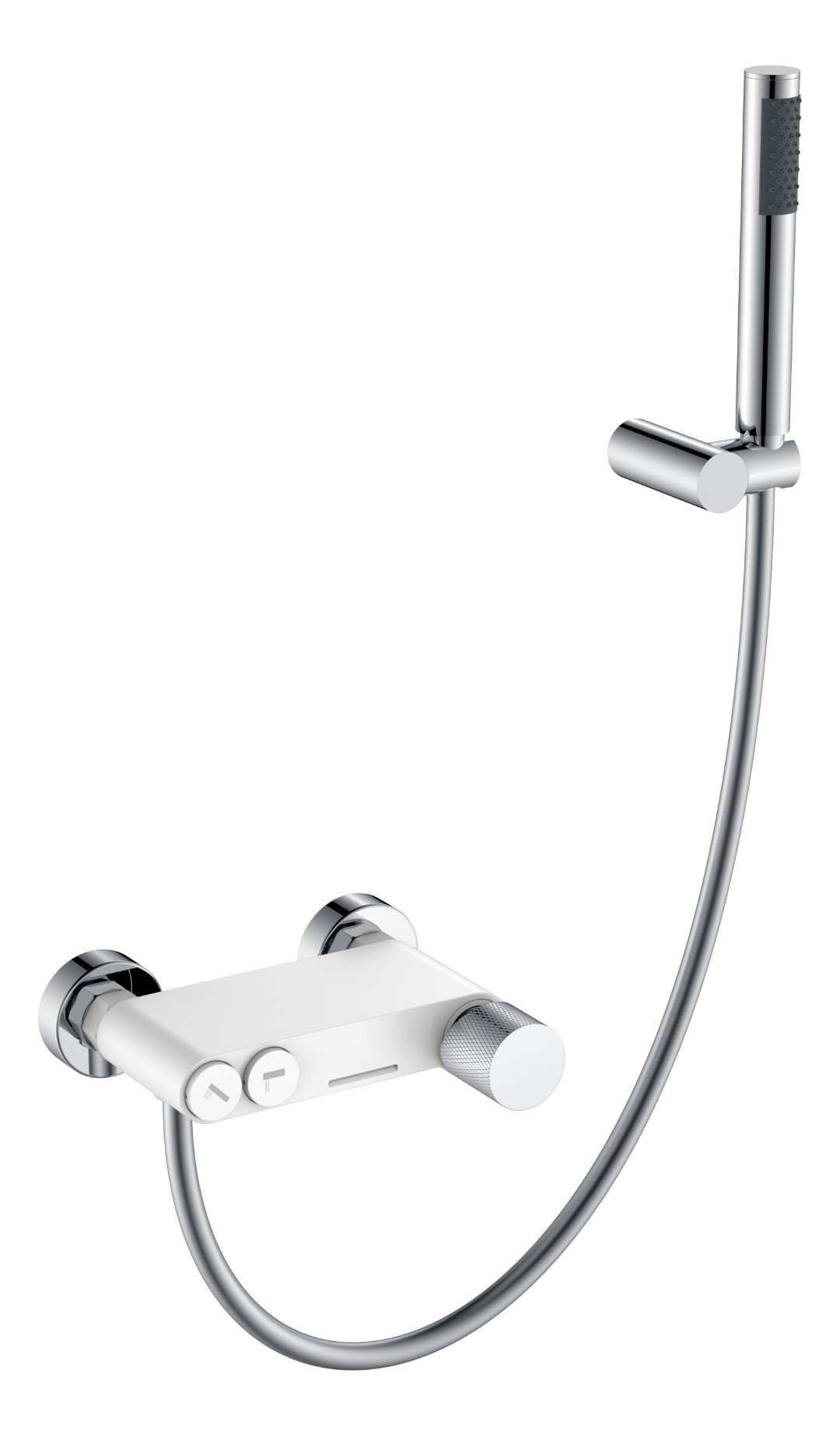 Смеситель Boheme STICK для ванны WHITE TOUCH CHROME 123-WCR.2