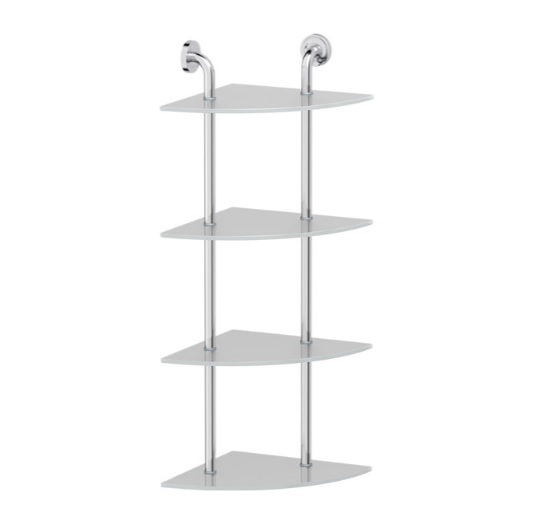 Полка Ellux Elegance ELE 057 4-х ярусная угловая, 30 см