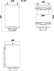 Водонагреватель Nofer Aparici SIS 50