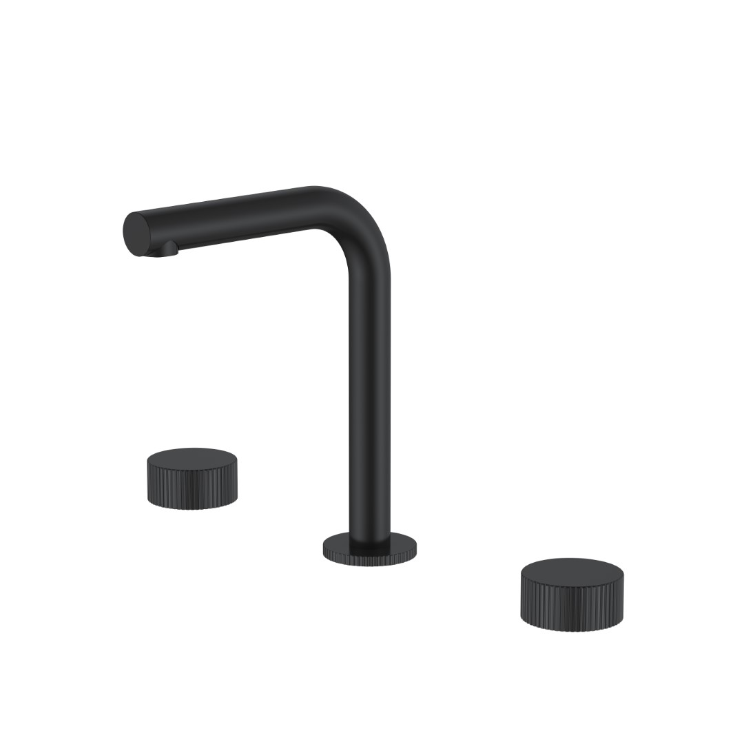 Смеситель на столешницу Boheme STICK LINEA на 3 отв. BLACK 152-B.3