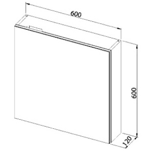 Зеркало-шкаф Aquanet Данте 60