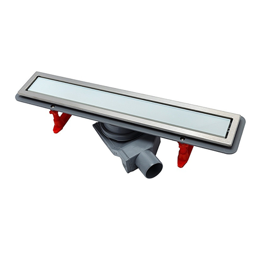 Confluo Premium With White Glass Line 300 Линейный трап PESTAN