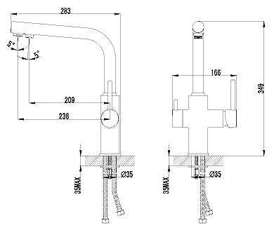 Смеситель Lemark Comfort LM3060C для кухонной мойки