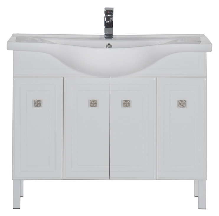 Тумба с раковиной Aquanet Стайл 105 с дверками