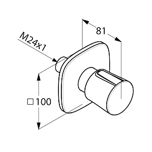 Вентиль Kludi Ambienta 538460575 для ванны с душем
