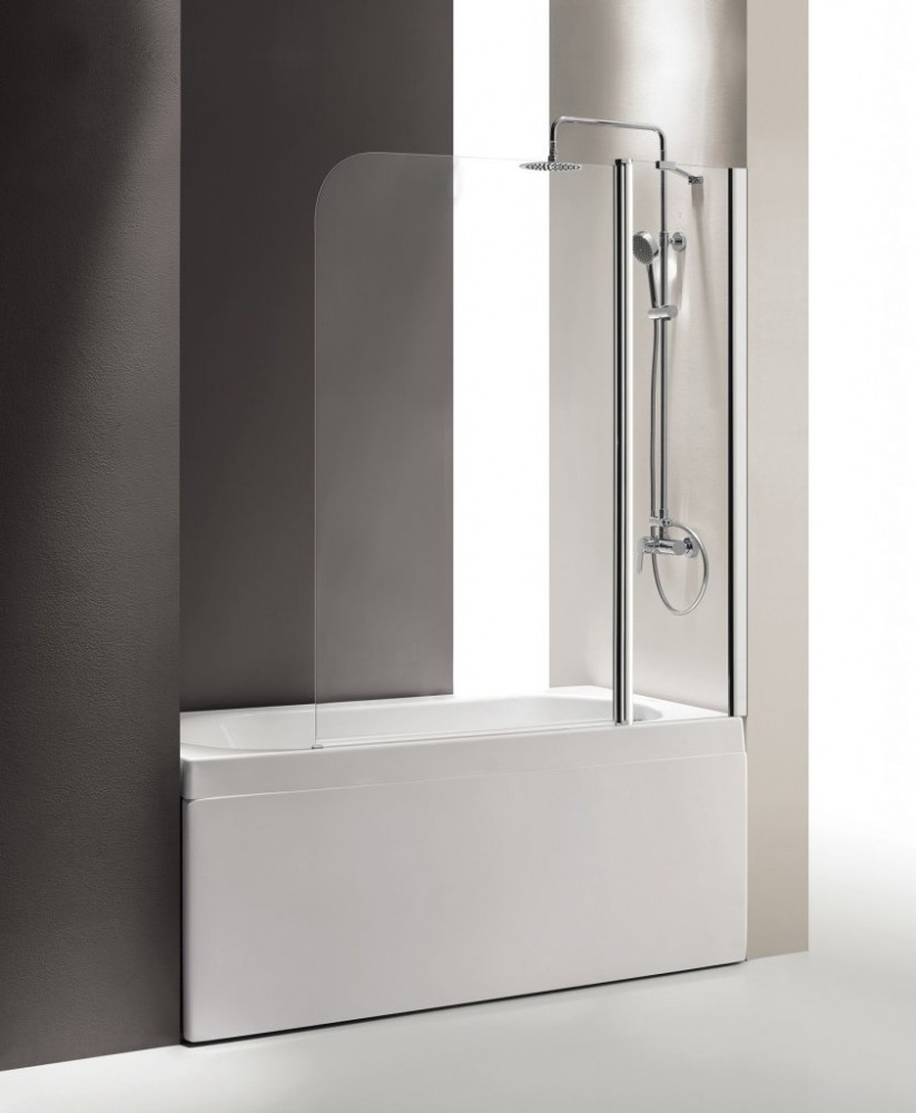 Шторка для ванны Cezares Eco O V 11 120/140 P Cr R