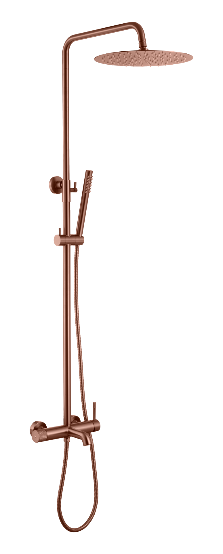 Стойка для душа со смесителем Boheme UNO Brushed Bronze 468-BRB