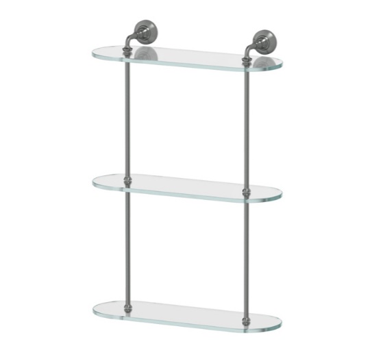 Полка 3SC Stilmar STI 417 3-х ярусная, античное серебро