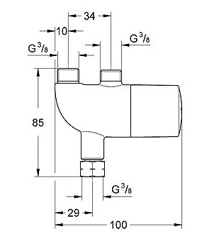 Термостат Grohe Grohtherm Micro 34487000 для раковины