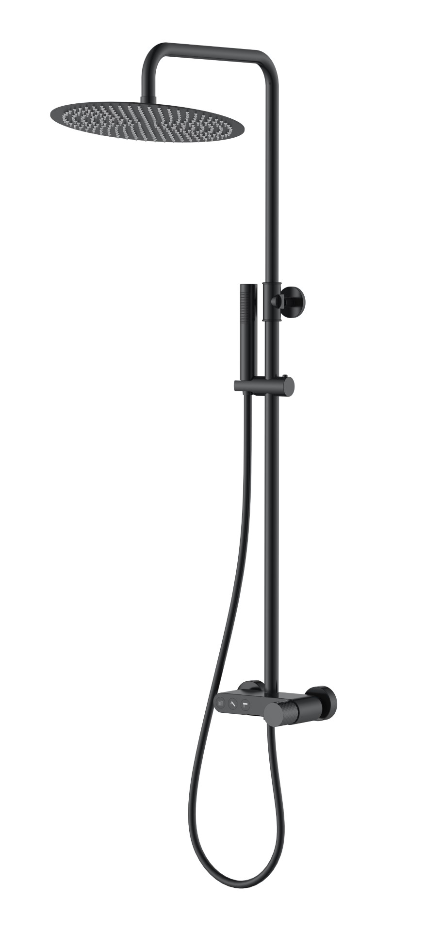 Стойка для душа Boheme STICK DIAMOND Matt Black 128-BB