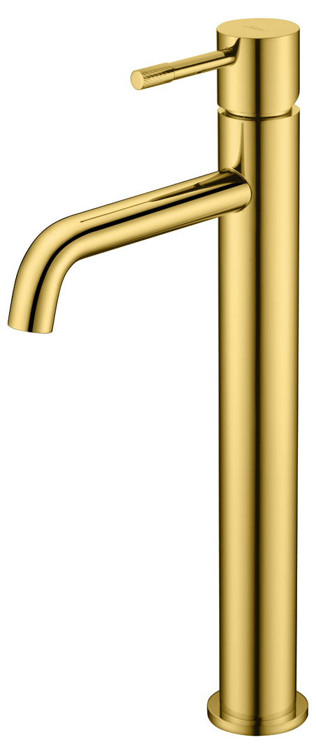 Смеситель для умывальника высокий, Boheme Uno. Gold 462-G