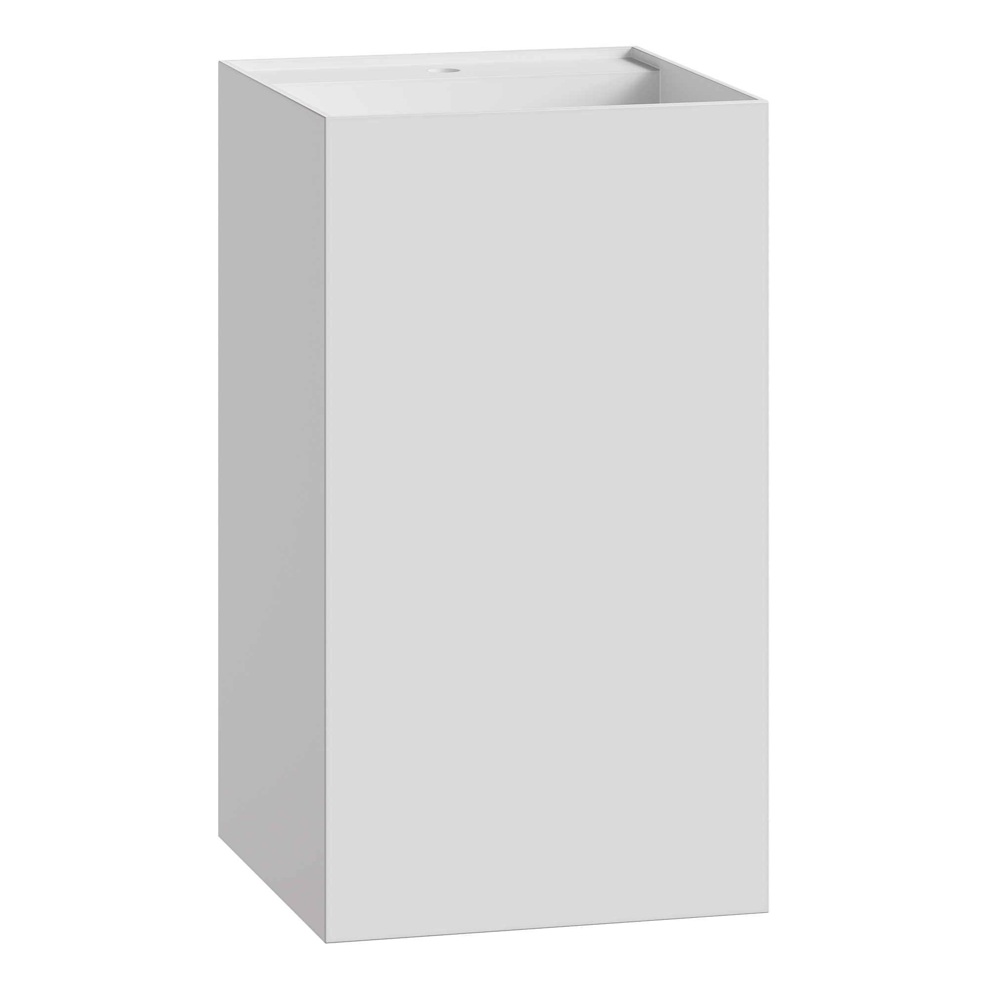 Раковина напольная Boheme Cube Corian 480*480*850 Matt White 802-MW