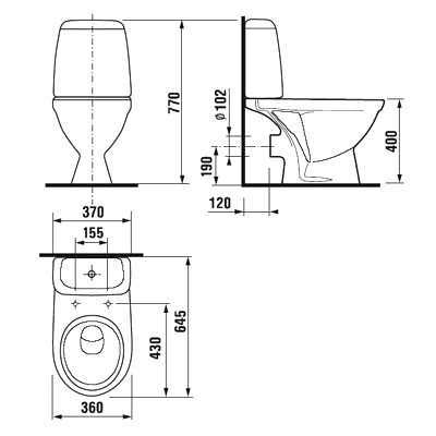 Унитаз-компакт Jika Baltic 2428.6
