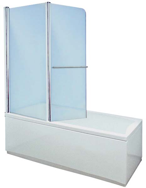 Шторка на ванну Aquanet AQ4-L узорчатое стекло