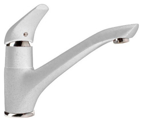 Смеситель GranFest 6124 для кухонной мойки белый