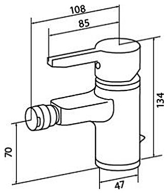 Смеситель Am.Pm Tender 5 F4583100 для биде