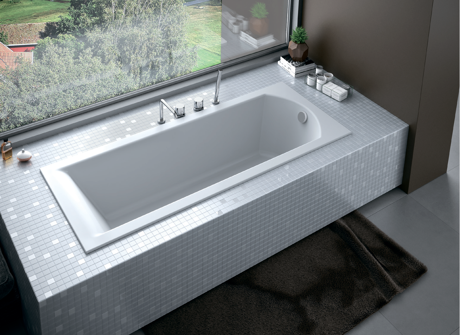 Акриловая ванна BESCO Shea Slim 170x70