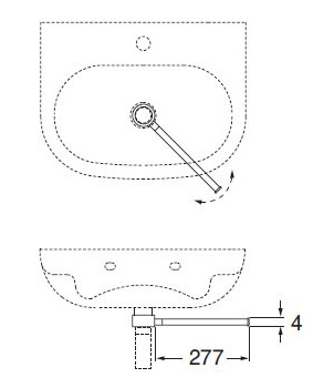 Раковина Azzurra Nuvola NUV200B1/60