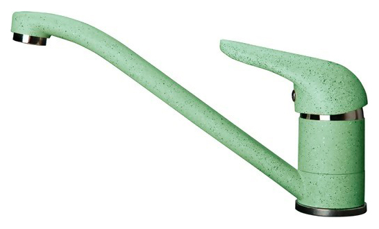 Смеситель GranFest 2124 Base для кухонной мойки салатовый