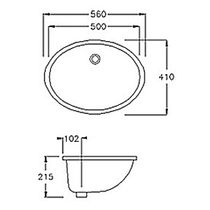 Раковина Hatria Caterine (56 см)