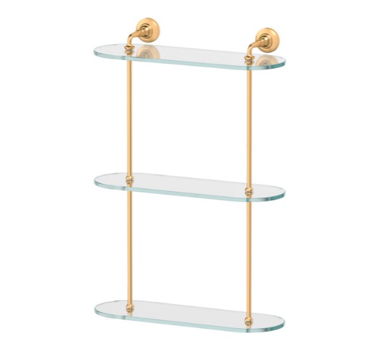 Полка 3SC Stilmar STI 317 3-х ярусная, матовое золото