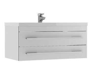 Тумба с раковиной Aquanet Верона 100 подвесная белая